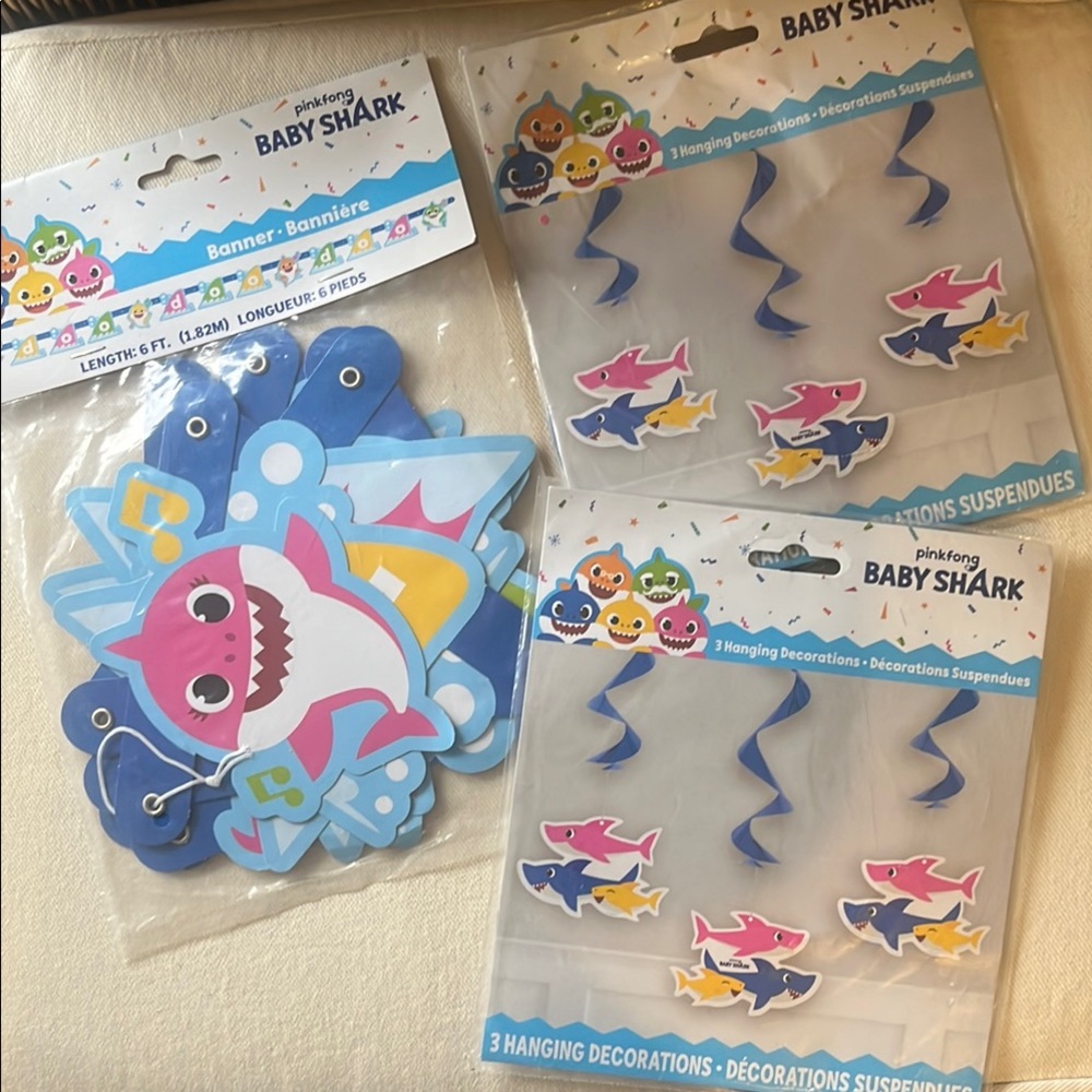 Baby Shark Party Decorations Set